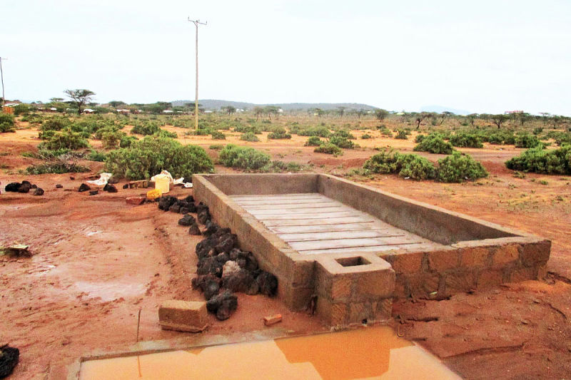 Construction of the first bath bed